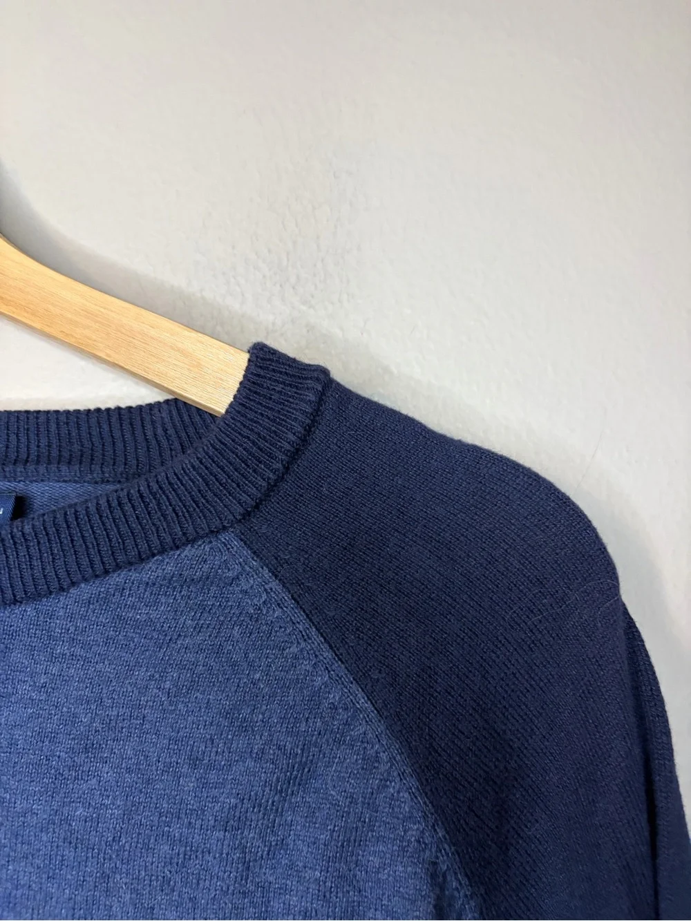 J. Crew Men's Two-Tone Blue Crewneck Sweater